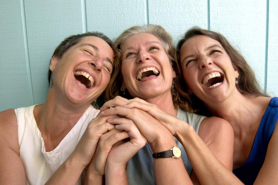 Women laughing